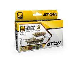 ATOM akrilinių dažų rinkinys 6 vnt. Jom Kipuro karo kamufliažui