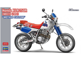 Honda XLR250R 1991 Motard 1:12 plastikinis surenkamas motociklo modelis