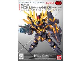Bandai SD EX-Standard Unicorn Gundam Banshee Norn Destroy Mode modelis 8+