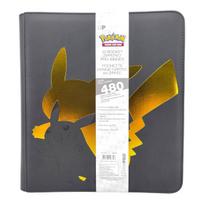 Pokémon Pikachu Premium PRO segtuvas su užtrauktuku – 12 kišenių, 480 kortų