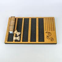 Siūlų ričių organizatorius su adatų pagalvėle, 125 skyreliai 45×28 cm