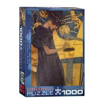 Gustav Klimt „Muzika“ 1000 detalių dėlionė – klasikinio meno gerbėjams