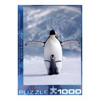 Pingvinas ir pingviniukas – 1000 det. meno dėlionė suaugusiems 50x70 cm