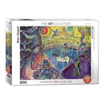 Marc Chagall „Cirko arklys“ dėlionė 1000 detalių, 50x70 cm, Eurographics