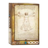 Leonardo da Vinci „Vitruvijaus žmogus“ 1000 detalių dėlionė 50x70 cm