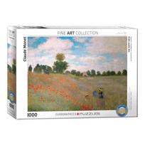 Claude Monet „Aguonų laukas“ 1000 detalių dėlionė 50x70 cm