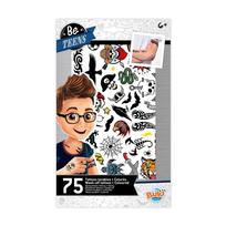 75 vnt. laikinos nuplaunamos tatuiruotės berniukams (8+)