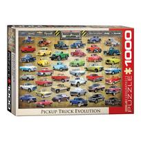 Pikapų evoliucija – 1000 detalių automobilių dėlionė 67×49 cm
