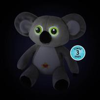 Šviečianti pliušinė koala-lampa kūdikiams, su laikmačiu, 38 cm