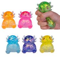 Blizgantis aksolotlis squishy 8 cm – sensorinis raminantis žaislas vaikams