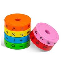 Magnetiniai matematikos žiedai vaikams – skaičiai ir simboliai (6 vnt.)