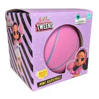 L.O.L. Surprise mini krepšinio kamuolys 14 cm rožinis, atsparus vandeniui 2+