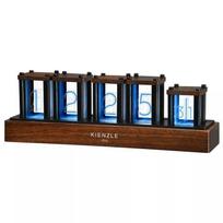 KIENZLE LED Nixie stalinis laikrodis – 1600 spalvų, medžio akcentai