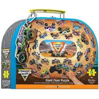 Monster Jam milžiniška grindų dėlionė vaikams 74 det. 61×99 cm