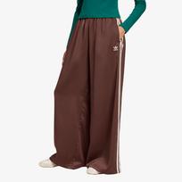 adidas Adicolor Satin Wide Leg Track Joggers Auburn/ Earth Strata - Dydis S (34) (KD2541 Kelnės)