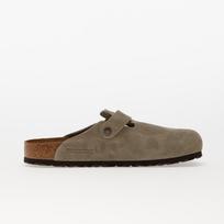 Birkenstock Boston Soft Footbed Velvet Leather Taupe - Dydis 44 (560771 Laisvalaikio batai)