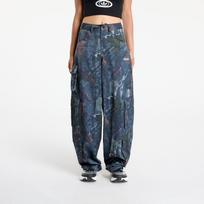 adidas Originals Leaf Camo Print Satin Cargo Joggers Black/ White - Dydis 27 (KE3741 Kelnės)