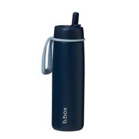 B.BOX plieninė termo gertuvė su šiaudeliu Midnight 690 ml
