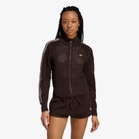 adidas Knitted Crochet Firebird Track Top Aurora Coffee - Dydis S (KE0202 Džemperiai)
