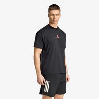 adidas Running State Of Mind Graphic T-Shirt UNISEX Black/ Pure Turbo - Dydis L (KS7305 Marškinėliai)