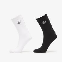 adidas Ruffle Crew Socks 2 Pairs Black/ White - Dydis XS (KR4222 Kojinės)