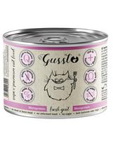 GUSSTO Cat Fresh Goat šlapias kačių maistas su ožkiena, 6 x 200 g