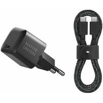 charger Native Union Native Union 30W USB-C Fast GaN Charger Black + USB-C Cable Cos. | FAST30-CC-BKCOS-EU | 4895200476924
