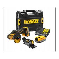 DCG430E2T-QW DEWALT 76 mm 18V DCG430E2T 2x1,7Ah BL TSTAK kampinis šlifuoklis