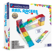 Magnetinis konstruktorius Magna-Tiles Rail Racers 251033MT, 33 vnt., įvairių spalvų