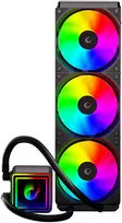 Rampage INFINITE V360 360MM ARGB vandens aušinimas, temperatūros matuoklis, juodas