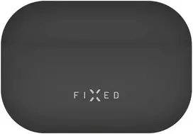 „FIXED“ itin plonas silikoninis dėklas „FIXED Silky pro“ skirtas „Apple AirPods“, juodos spalvos