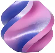 „BambuLab“ gija „Bambu Lab PLA Silk Dual Color“ 1,75 mm, 1 kg – komplekte su daugkartinio naudojimo ritė – „Neon City“}