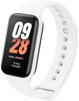Fixed „Silicone Sporty Strap“ dirželis, skirtas „Xiaomi Smart Band 8 Active“ / „9 Active“, baltas