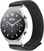Fixed „Sporty Strap“ su greito atsegimo mechanizmu 18 mm nailono dirželis, skirtas išmaniesiems laikrodžiams, tamsiai pilkos spalvos