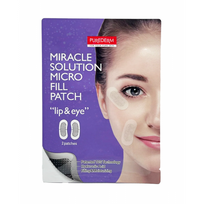 Miracle Solution Micro Fill Patch Lip & Eye Drėkinantis pleistrai paakių ir lūpų sričiai 1 pora