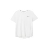 Nike Dri-Fit Treniruočių Greitai Džiūstanti Kvėpuojanti Apvalios Kaklo Trumpomis Rankovėmis Marškinėliai Moteriški Viršutiniai Drabužiai Balti AJ8122-100 S