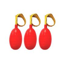 3Pcs Interaction Props Creative Tear Resistance Novel Mini Anti-stress Entertainment Eco-friendly Squirt Ring Tricky Toys Child Toys raudona