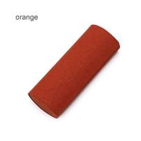 New Retro Handmade Folding Eyewear Case Spectacle Case  Oval Glasses Box Sunglasses Protector oranžinė
