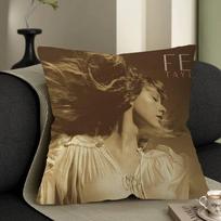 T-Taylor-Swifts Singer Pillowcase Toon Gift Cushion Cover Bedroom Home Sofa Chair Seat Decor Pillow Case Peach skin 18*18(CM)-1Pcs