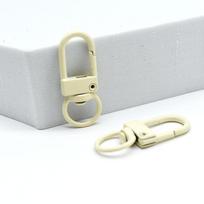 Zinc Alloy Keychain: Colorful Lobster Clasp Dog Hook, DIY Blind Box Figure, Spring Buckle Ornament Small Alloy Clasp rožinė raudona spalva