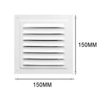 Aluminum Alloy Air Vent Grille Heating Cooling Vents Plate Exhaust Outlet Window Square Vent 100/150/200/250/300/400mm Metal