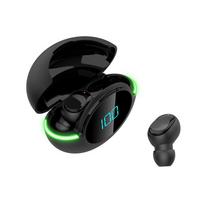 Nauja Y80 Bluetooth ausinė Belaidės Mini LED Jutiklinis Skaitmeninis Ekranas Įdedamos Į Ausį Šaunios Ausinės juoda