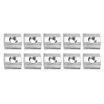 50pcs Carbon Steel Sliding T slot Nut for 20 Series Aluminum Profile Accessories M3*10*5