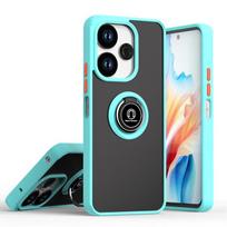 Šarvuotas matinis dėklas Xiaomi Redmi 13 4G 13C 12 5G 12C 10C 10 2022 viršelis su žiedu, magnetiniu laikikliu-stovu, atsparus smūgiams, Coque Fundas For Redmi 13 4G dangaus mėlyna spalva