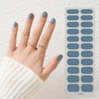 Gel Nail Stickers, Waterproof 22-finger Light Therapy Lamp Nail Stickers, Nail Polish Glue Semi-baked Nail Stickers JT001