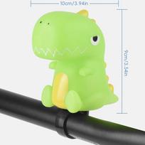 Cute Creative Bike Bell Silicone Air Squeeze Horns Cartoon Dinosaurs Air Horn Cycling Scooter Handlebar Bell Super Loud Kid Gift