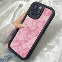 JT8 Aesthetic Pink Butterfly Realme 14 15 Huawei P40 Honor 70 90 Infinix Tecno itel Motorola Google All Model Angel eyes Soft TPU Phone Case Huawei Nova 3 juoda