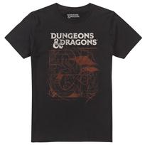Dungeons & Dragons Mens T-shirt Sketch DnD D&D Logo Tee S-3XL Official 2XL