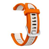 QuickFit Two-Tone Sports Silicone Watch Strap For Garmin Forerunner 165 570 42mm 245/Vivoactive 6 5/Venu 2 Plus Sq Watch Bands 20mm
