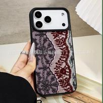 Sexy lace leopard print iPhone 17 new phone case, Apple 16 Pro Max light luxury 15/14/13/12/11 iPhone 11